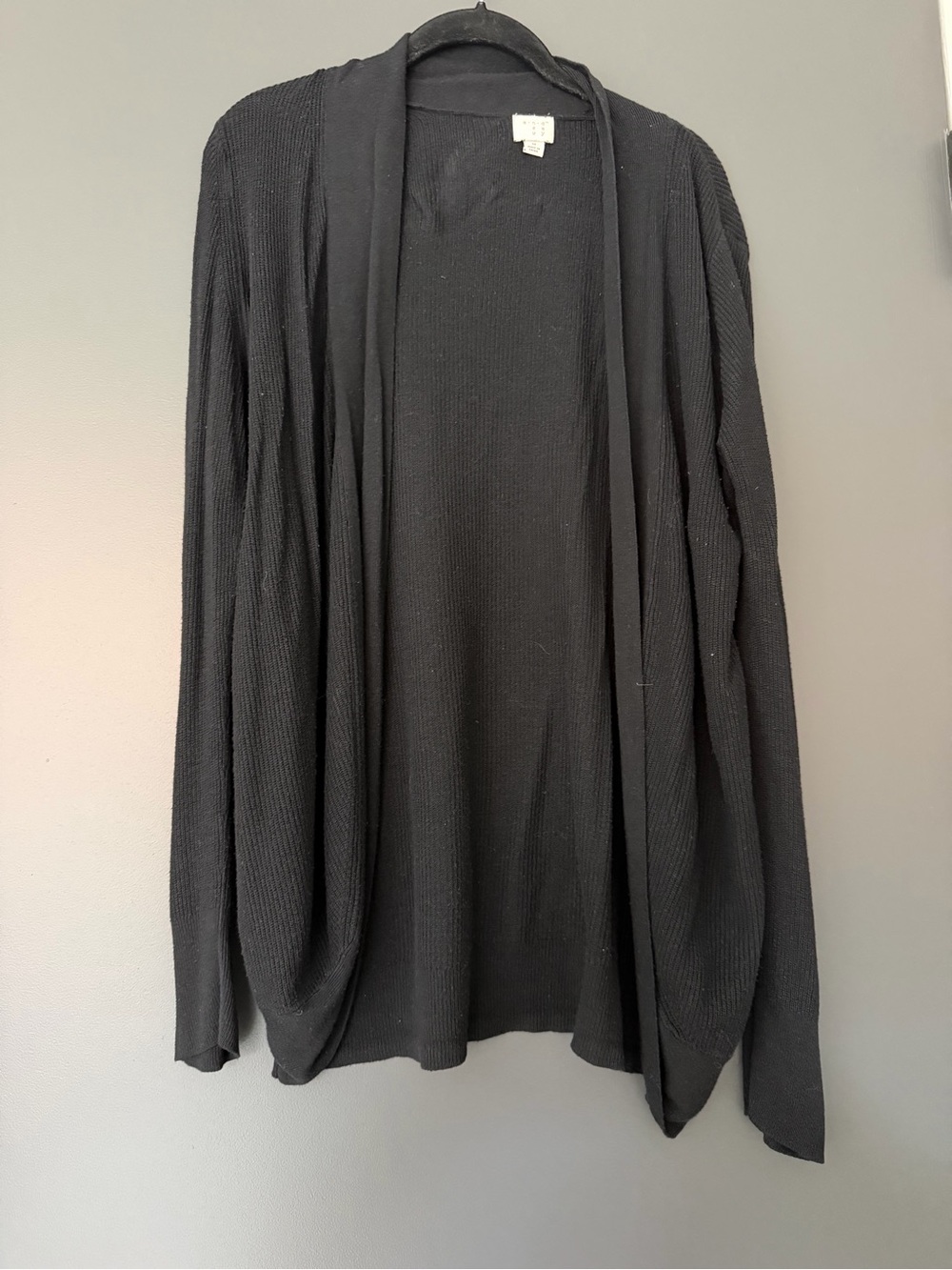 a new day Black Open-Front Women's Cardigan